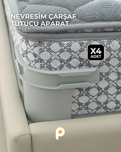 4'lü Nevresim & Çarşaf Tutucu