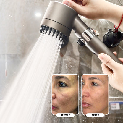 Yeni Nesil Start Stoplu, Masajlı, Ayarlanabilir Dereceli, Arıtmalı, Krom Kaplı Duş Başlığı