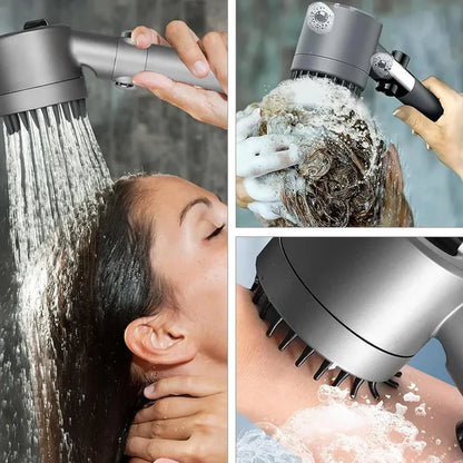 Yeni Nesil Start Stoplu, Masajlı, Ayarlanabilir Dereceli, Arıtmalı, Krom Kaplı Duş Başlığı